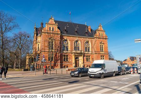 Gdansk, Poland - 11 March, 2022: Rada Miasta, Gdansk, Polland