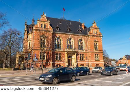 Gdansk, Poland - 11 March, 2022: Rada Miasta, Gdansk, Polland