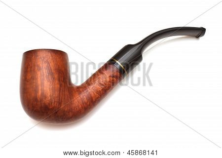 Fumare Pipe, isolata su sfondo bianco