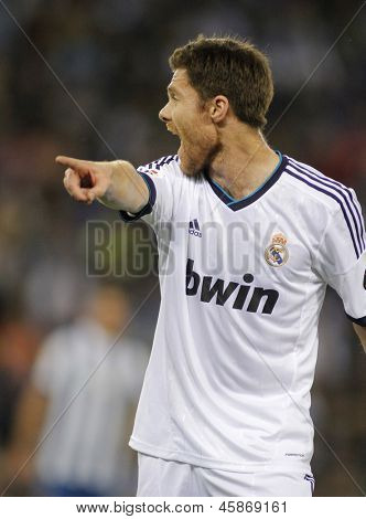 BARCELONA - Mai, 11: Xabi Alonso von Real Madrid in der spanischen Liga-Spiel zwischen Espanyol und