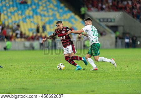 Rio, Brazil - June 15, 2022: De Arrascaeta Player In Match Between Flamengo Vs Cuiaba By 11th Round 