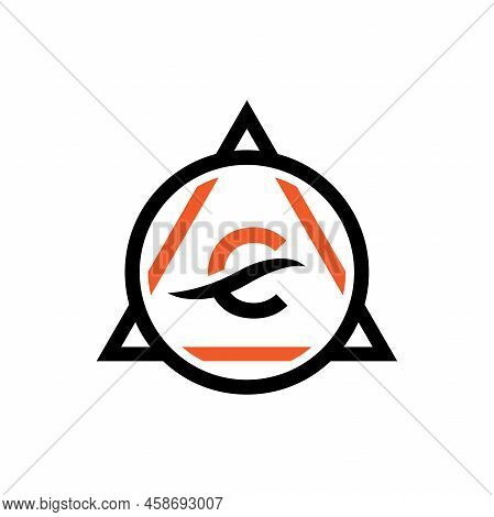 Modern Simple Letter C With Design Template