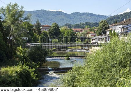 Amazing View Of Center Of Town Of Troyan, Bulgaria
