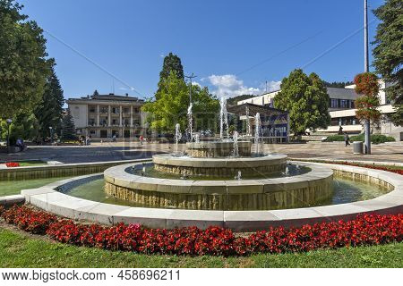 Amazing View Of Center Of Town Of Troyan, Bulgaria