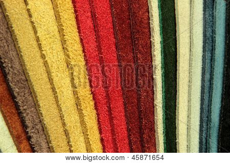 Color palette prøve picker læder materiale