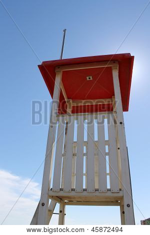 Rescue Tower On The Beach