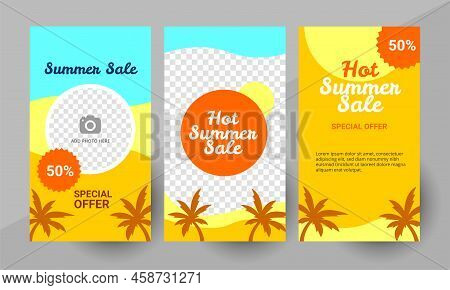Social Media Summer Sale Story Template Layout