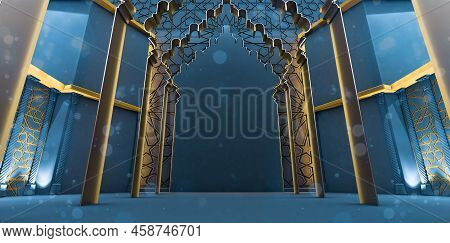 Moroccan Art, Moroccan Artisanat, Wall Detail Of Arabesque Style, 3d Render