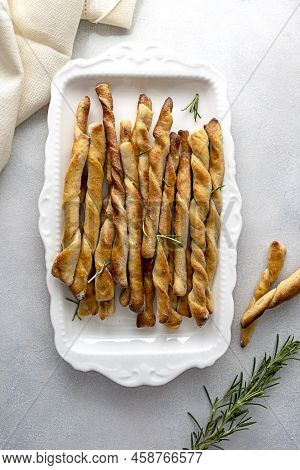 Homemade Grissini Sticks. Potatoe Grissini, Healthy Snack