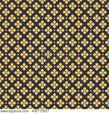 Thailand Flower Kawaii Doodle Flat Cartoon Thai Pattern Filigree Decoration Seamless Pattern Gift Wr