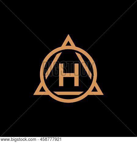 Letter H Logo Icon Design Template Elements Circle Letter H Logo Design