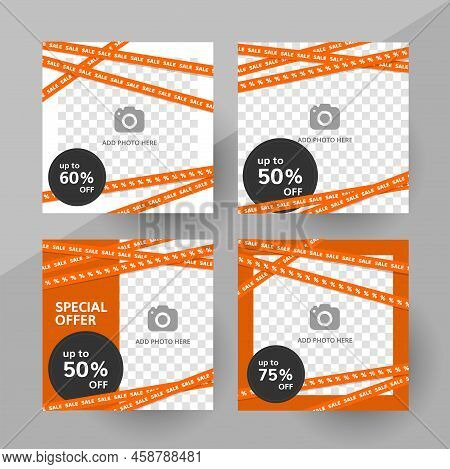 Social Media Promo Sale Template Design Layout