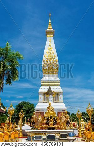 Phanom Pagoda Of Phra That Phanom Temple In That Phanom District, Nakhon Phanom, Thailand.