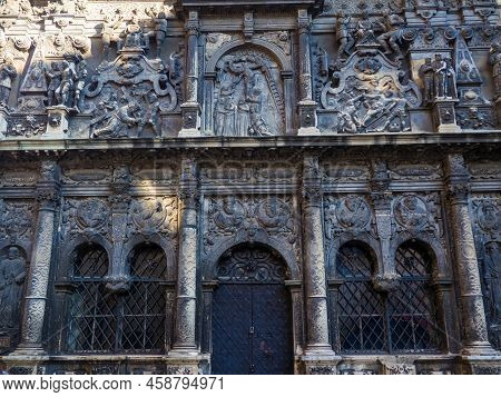 Lviv, Ukraine - January, 2021: Lviv City Architecture. Chapel Of The Boim Family, A Monument Of Reli