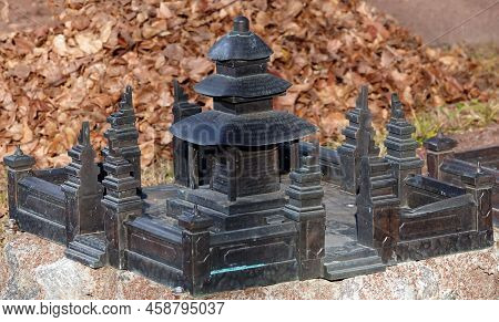 Kyiv, Ukraine November 11, 2021: Temple Pura Ulun Danu Bratan (bali Island) - Museum Of Miniatures I
