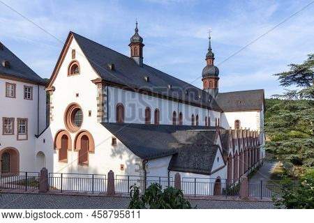 Outdoor View Of Famous Eberbach Abbey In Germany