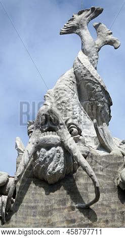 Kiev, Ukraine June 10, 2021: The Facade Of The Building 