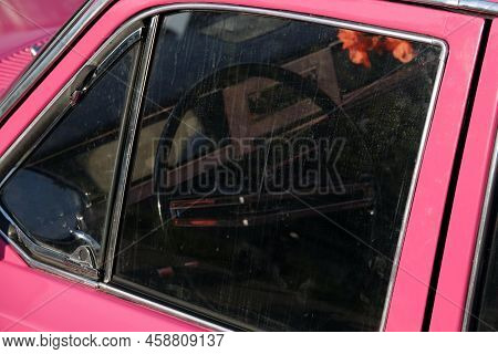 Kiev, Ukraine May 1, 2021: Volga Or Gaz-24 Car In Pink After Tuning