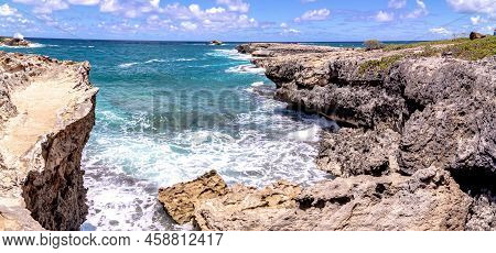 Laie Arch And Beach Scenes At Laie Point Oahu Hawaii
