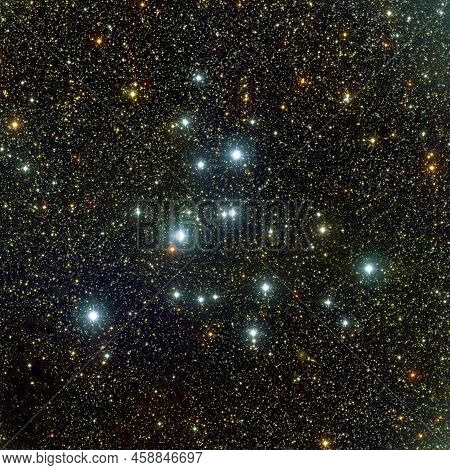 Open Cluster, M39 Ngc 7092, In Constellation Cygnus. Elements Of This Picture Furnished By Nasa