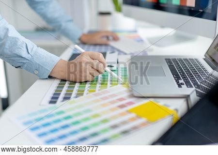 Professional development programmers are choosing color schemes to decorate their website or applica