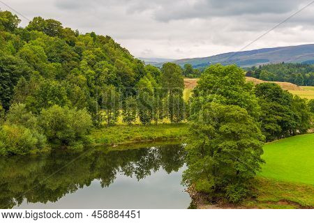 Landscape In The South Lakeland , Ruskin View. Cumbria, England, Uk.