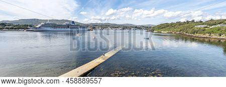 Killybegs, Ireland - July 22 2022: Ms Arcadia Is A Cruise Ship In The P And O Cruises Fleet Visiting