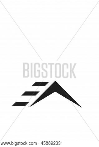 Roof House Icon Modern Minimalistic Logo. Vector