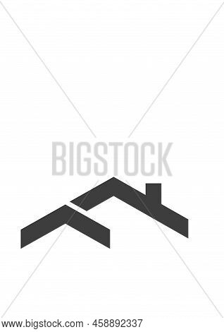 Roof House Icon Modern Minimalistic Logo. Vector