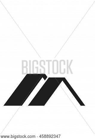 Roof House Icon Modern Minimalistic Logo. Vector