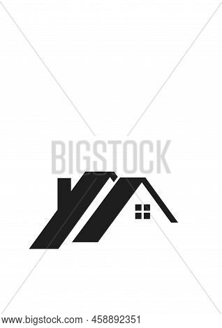 Roof House Icon Modern Minimalistic Logo. Vector