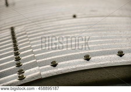 Details Of The Structure Of A Grain Silo On A Farm In San Ramon, Canelones, Uruguay