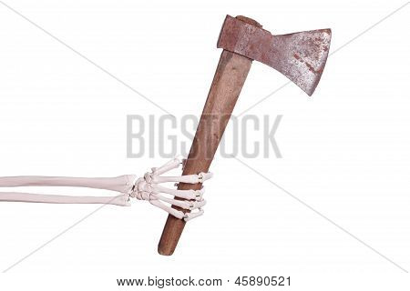 Skeleton Hand With Axe