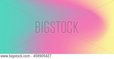 Abstract Gradient Multi Color Background With Soft Blurred Color