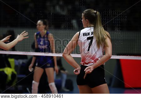 Istanbul, Turkey - February 07, 2022: Kiera Van Ryk In Turk Hava Yollari Vs Fenerbahce Opet Turkish 