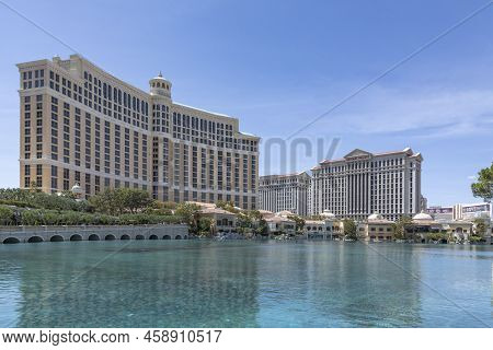 Las Vegas, Usa - May 23, 2022:   Bellagio Is The Luxury Hotel And Casino Located On The Las Vegas St