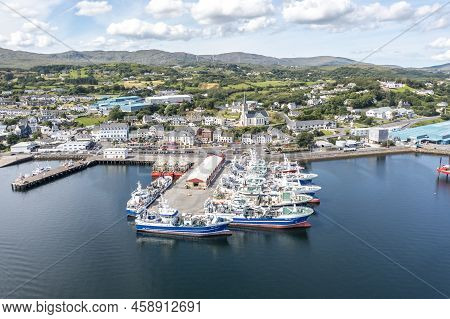 Killybegs, Ireland - July 22 2022: Killybegs Is The Most Important Fishing Harbour In Ireland
