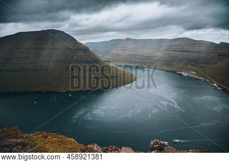 Views Of Kunoy And Bordoy From Klakkur, Faroe Islands