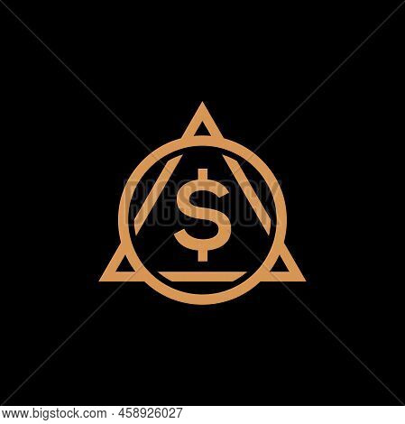 Modern Vector Logo Letter S. S Letter Design Vector Abstract Initial Letter S Star Logo Gold.