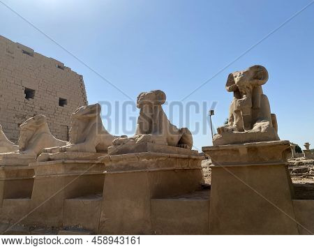 Egypt, Luxor. In The Photo, The Ancient Architecture Of Egypt, The Old City Of Luxor.