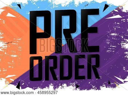 Pre-order Summer Sale, Discount Poster Design Template, Promo Shopping Banner