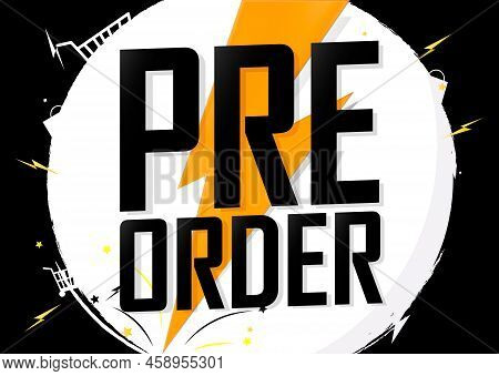 Pre-order Summer Sale, Discount Poster Design Template, Promo Shopping Banner