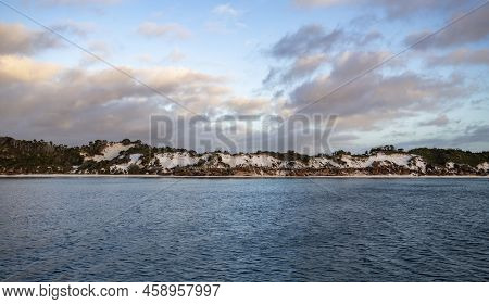 View Of The West Coast Of The Fraser Island, Known By The Aboriginal Name Of K'gari, A 122 Km Long S