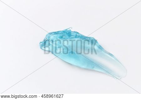 Liquid Gel Blue Cosmetic Smudge Drops Texture, Water Blue Gel Balls, Crystal Liquid Ball With Reflec