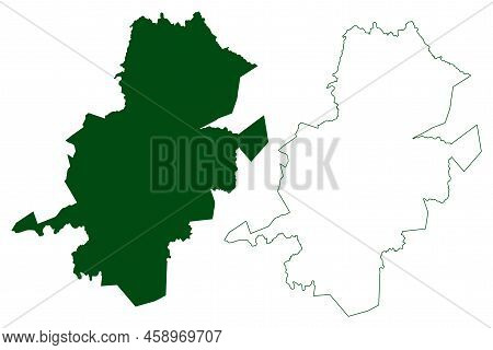 Urique Municipality (free And Sovereign State Of Chihuahua, Mexico, United Mexican States) Map Vecto
