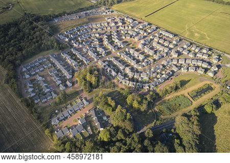 New Housing Development Building Houses For Increased Demand For Buyers