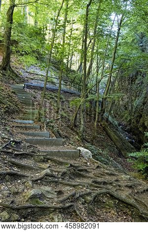 Janosik Holes, Little Fatra, Slovak Republic. Hiking Theme. Seasonal Natural Scene.