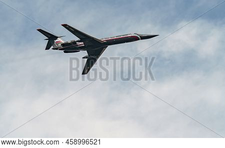 Russia, St. Petersburg, 28 July 2022: Military Aircraft And Helicopters Of The Air Force Fly On The 