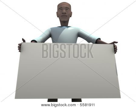 Poster 3D uomo