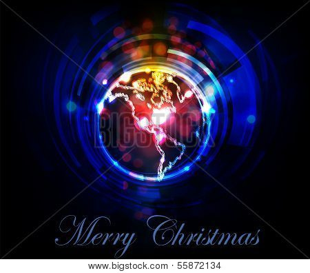 neon globe